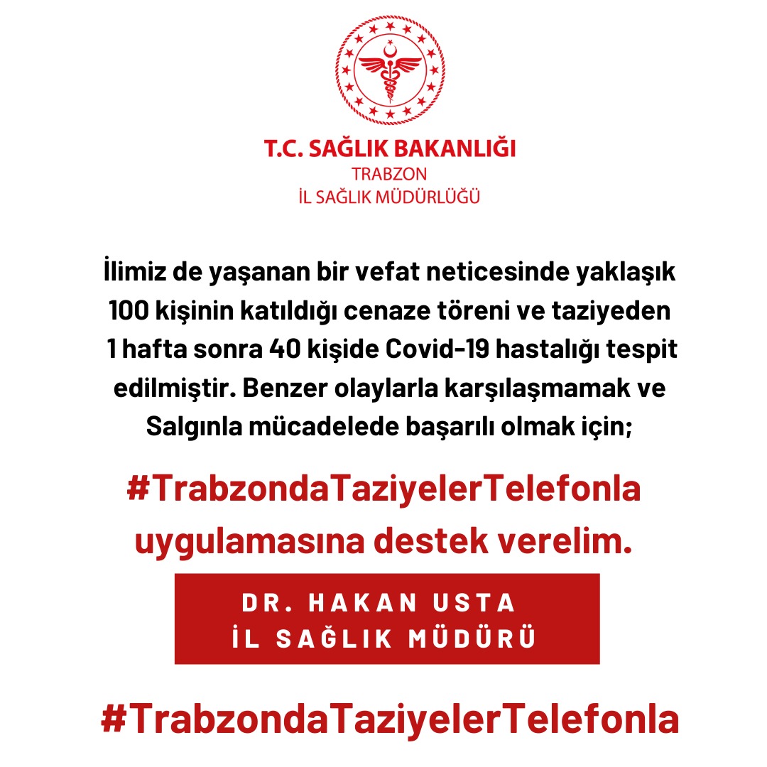 #TrabzondaTaziyelerTelefonla

#saglikbakanligi #sbkhgm #halksagligigm #acilafetgovtr #sbsggm