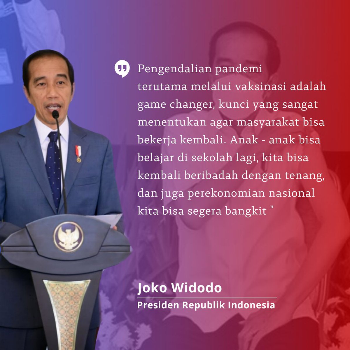 darsosum's tweet photo. Benar banget pak persiden @jokowi    
optimisme vaksinasi sebagai game changer ,proses penentu terciptanya #HerdImmunity sangat benar benar mengkaji , optimis program vaksinasi ini berjalan dengan baik @erickthohir @KemenBUMN https://t.co/tSXuQhsCIG