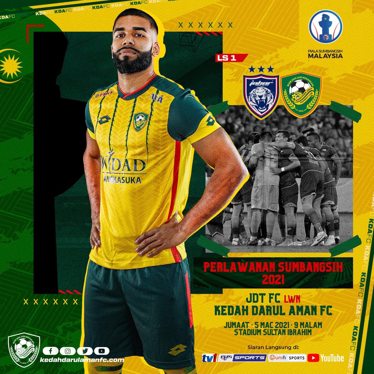 Kedah Fa Jersey 2021 2025