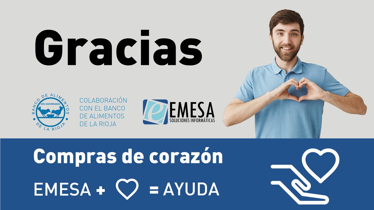 EmesaTic's tweet photo. EMESA dona 2020 euros al Banco de Alimentos de La Rioja

#GRACIAS a nuestros clientes por hacer posible esta entrega de generosidad tan necesaria. ¡Gracias!
@BALaRioja 

https://t.co/1TaaPjiBGD https://t.co/UaMFXjNl1O