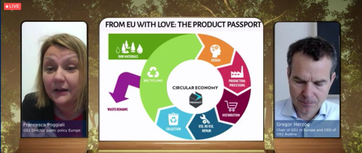 GS1italy's tweet photo. @EU_Commission decided that Europe wil be the first to be neutral focused to promote  a circular economy based on product passport - phygital trusted data for a new circular supply chain @gs1ineurope #greendeal #GS1Green #GS1globalforum21 @Frances92696943 https://t.co/OJ9G4zGban