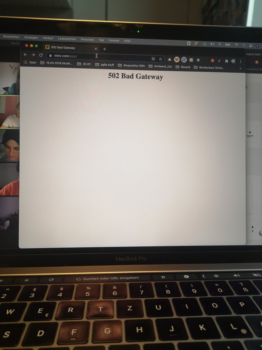 scharnetzki13's tweet image. Good morning @MiroHQ we have a little issue here... #502error