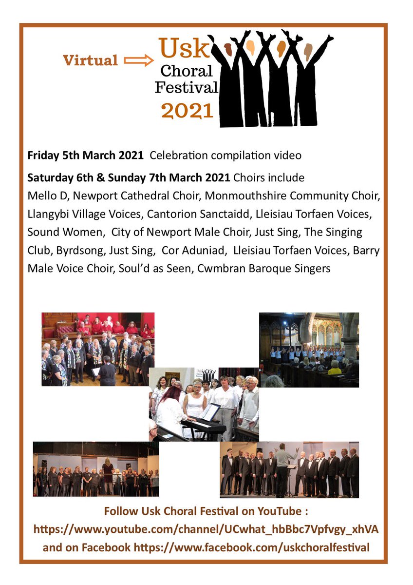 Join us online this weekend for a virtual choral festival - performances from a wide variety of fabulous local choirs and memories from last festival.  Check out youtube.com/watch?v=IXGr9_…