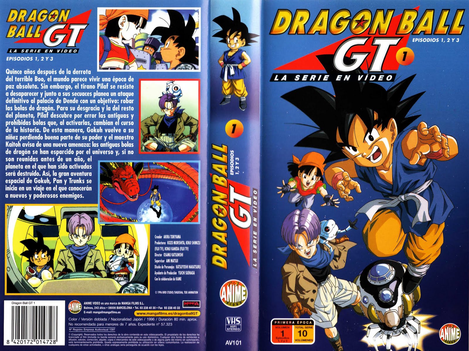 DVD Dragon ball GT volumen 2 (caratula) by DragonGotico423 on