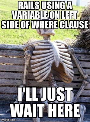 overflow_meme's tweet image. Rails using a variable on left side of where clause stackoverflow.com/questions/2725… #rubyonrails4 #rubyonrails3 #rubyonrails #ruby