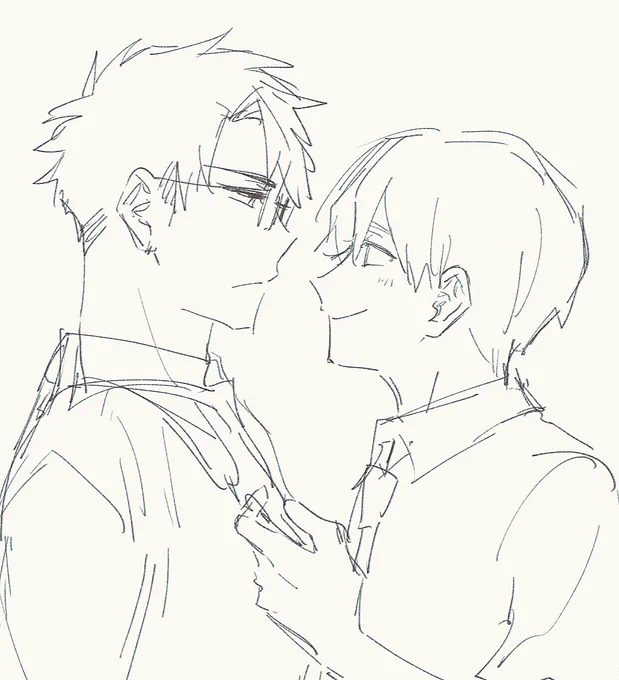 たぶん上げてない絵が出てきた
#息できないのは君のせい 