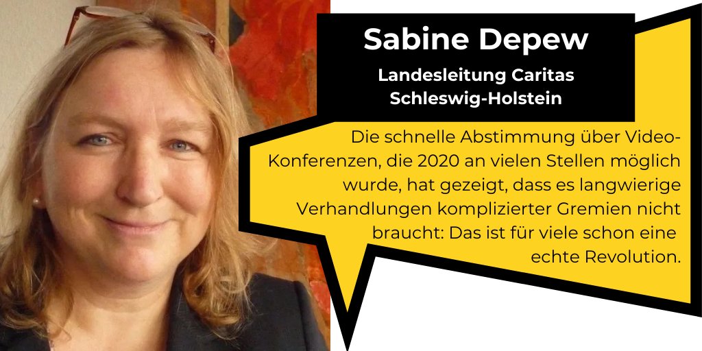 Die Geschichte von der Schwerfälligkeit der #Wohlfahrt|spflege sei ein viel gepflegtes Klischee, das nur mit viel Einsatz widerlegt werden könne, sagt @SabineDepew, Landesleitung der <a href="/CaritasSH/">Caritas Schleswig-Holstein</a>.
Was sie in Sachen Digitalisierung umtreibt:  
👉 so-geht-digital.de/sabine-depew-c… #D3Portrait