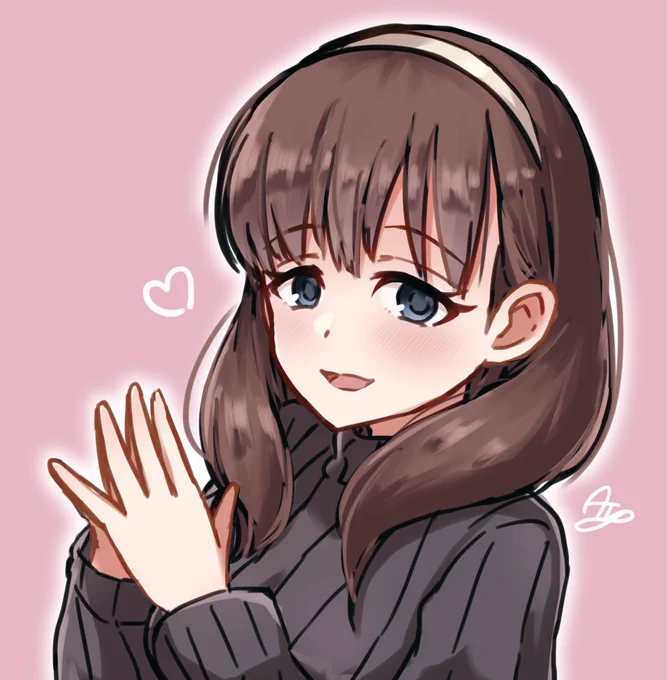 #佐久間まゆノー残まゆワンドロ2日目(1.5hr)お題箱から!今日の私服まゆ個人的に暗めの色の服を着たまゆが見てみたい… 