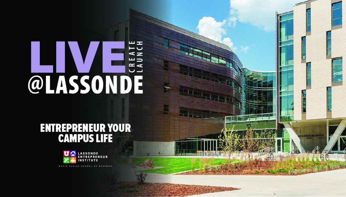 Apply now to live at #LassondeStudios for 2021-22 &amp; summer 2021. Join our community of innovators and entrepreneurs at the University of Utah. All students are welcome. The extended priority application deadline is March 10, 2021. Apply &amp; learn more here: lassonde.utah.edu/studios