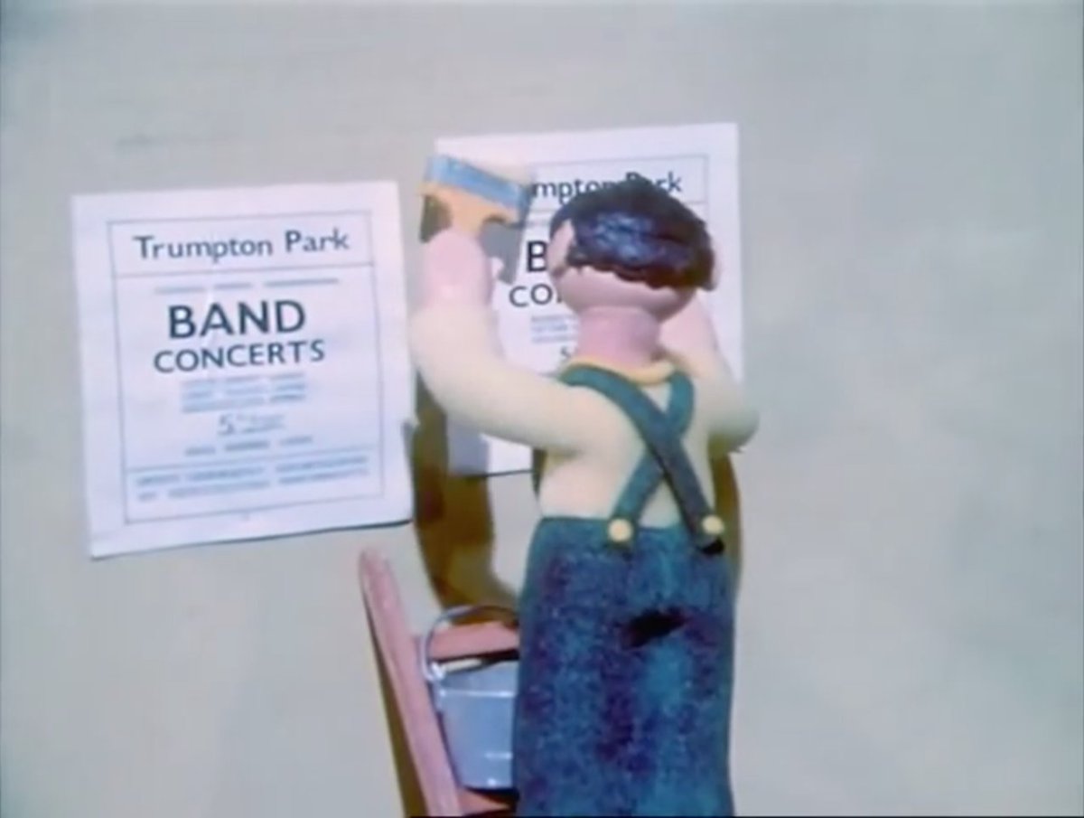 A wonderfully wholesome British stop-motion animation about letterpress poster printing and wheatpaste billsticking, from the 1967 ‘Trumpton’ TV series:
youtube.com/watch?v=hqZvuU…
(via <a href="/MarriedToPrint/">Debbie Ward 💙❤️💛🖤</a> &amp; <a href="/tanyatypes/">Tanya George</a>)

Also see the spoof news article about it:
thespoof.com/spoof-news/ent…
