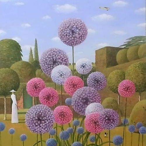 .

Alan Parry  (british b. 1940)  #contemporaryartist 

#art #acrylicpainting #spring #englishgardens 🌸🌳🌸
.
.