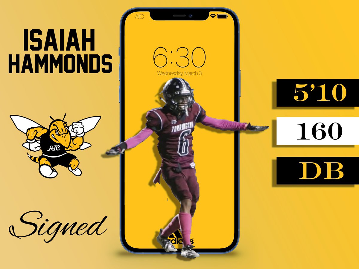 AICFootball's tweet image. 🚨Signed🖊️🚨

Welcome to the YellowJacket Family 🔥🐝

Isaiah Hammonds 
5’10 160 DB
Torrington, CT
Capital Prep Harbor 

#21Jackets
#AIelite