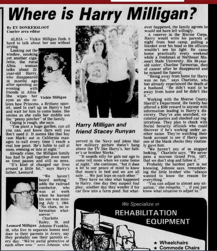 Harry Milligan's Instagram, Twitter & Facebook on IDCrawl