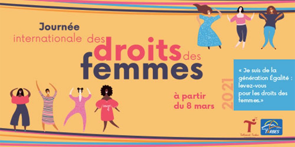 Le #8mars à #Tarbes #JourneeDeLaFemme se déroulera en ligne sur notre site internet et nos réseaux sociaux. Un hommage photo sera rendu dans le hall de la mairie, aux #femmes essentielles infirmières, caissières, assistantes sociales, etc  actrices de l'ombre du confinement. ♀🆙