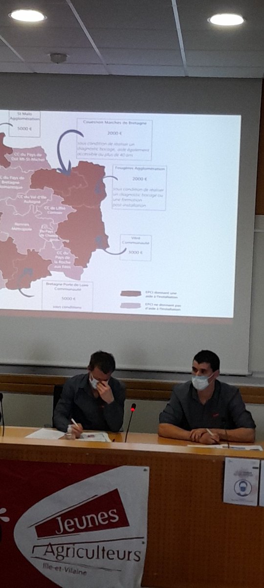 AG @JAIlleetVilaine qui débute. Retour sur les actions menées en 2020 malgré la crise. Installation prioritaire et au cœur de nos combats ✊ PASS JA, @JAIlleetVilaine agit pour renforcer les aides à l'installation sur nos territoires 🌱