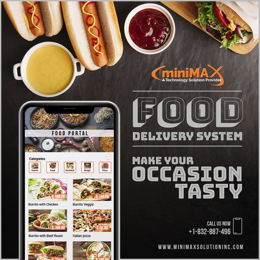 IncMinimax's tweet photo. Now Due to Technology Enhancement Food is also Online. Food ordering and delivery is a new online business idea which has evolved with technology.     
𝗙𝗼𝗼𝗱 𝗗𝗲𝗹𝗶𝘃𝗲𝗿𝘆 𝗦𝘆𝘀𝘁𝗲𝗺!
𝗠𝗮𝗸𝗲 𝘆𝗼𝘂𝗿 𝗼𝗰𝗰𝗮𝘀𝗶𝗼𝗻 𝘁𝗮𝘀𝘁𝘆🍽..
Contact: +1-832-887-4969 https://t.co/smhevQPuqj