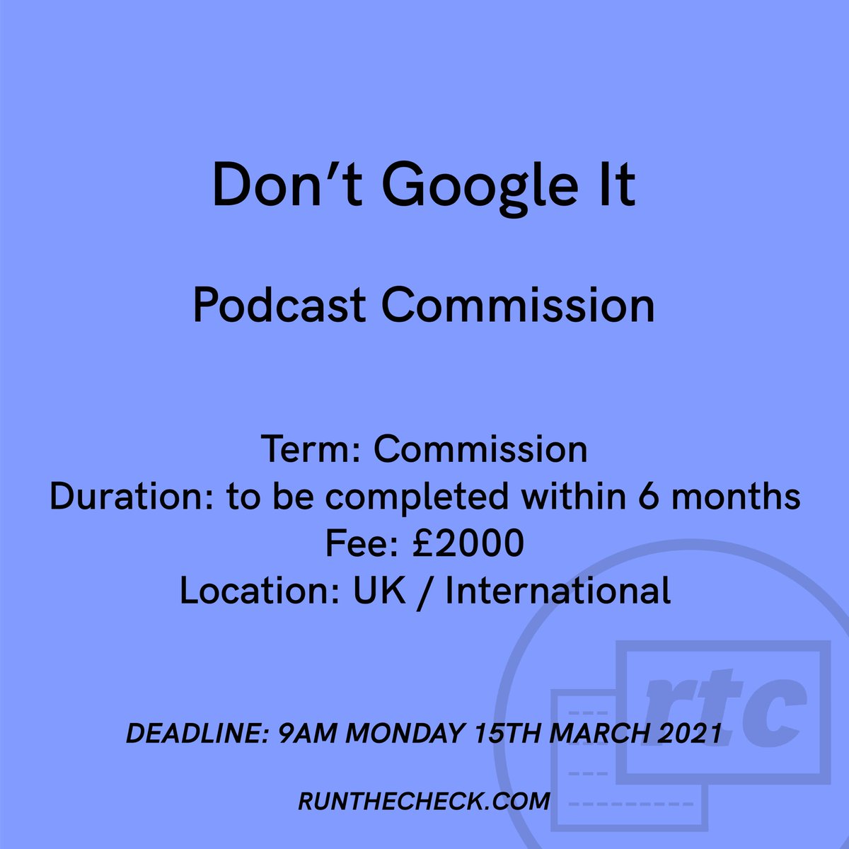 Podcast Commission - <a href="/dgipodcasts/">DontGoogleIt</a>