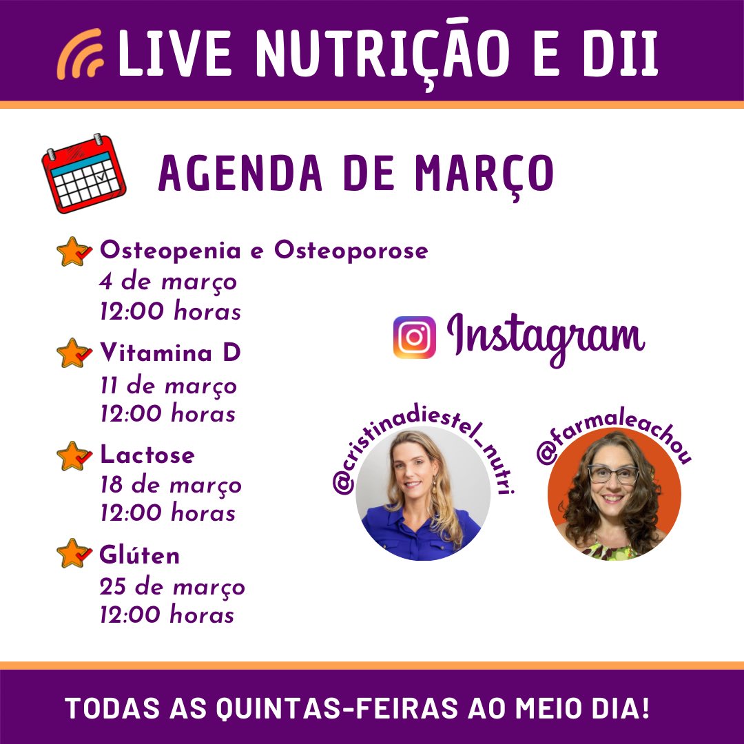 Farmale's tweet image. Hoje no Instagram! instagram.com/farmaleachou e instagram.com/cristinadieste… #crohn #retocoliteulcerativa #doencadecrohn #coliteulcerativa #empoderarpacientes #farmaleachoualimentaçao #nutricao #nutriçaodii