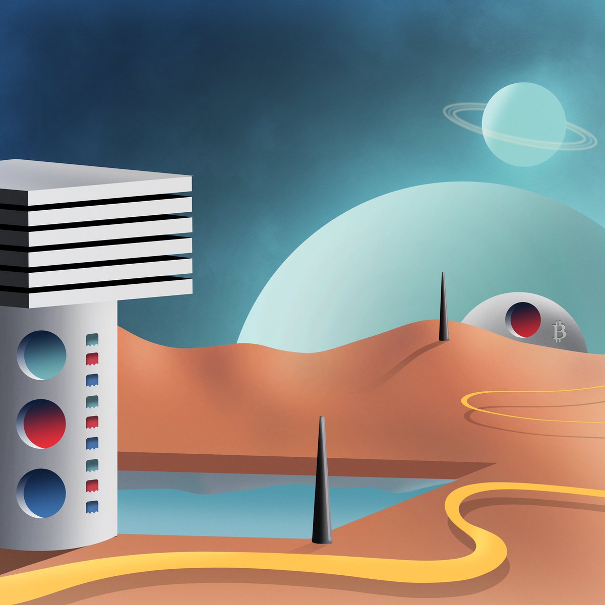 jaipiccone's tweet image. ‘2132 - The Road to Neptune.’
A digital piece I created for entry in the @hashoshi4 &amp;amp; @PhantasmaChain NFT art challenge. 

@hashoshi4 @PhantasmaChain @ghostmarketio 

#10kSOULart #HashoshiNFT $KCAL $SOUL #blockchain #cryptoart #3dart #digitalart #bitcoin #NFTs #cryptocurrency