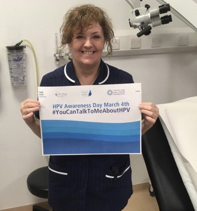 Head and Neck Clinical Nurse Specialist Lesley Dempsey supporting HPV Awareness Day #HPVAwarenessDay #YouCanAskMeAboutHPV #HPV @LivHospitals