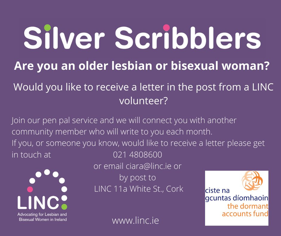 LGBT_ie's tweet image. Today @LINCwomen launch Silver Scribblers!! See poster for more information. 📣🏳️‍🌈🏳️‍⚧