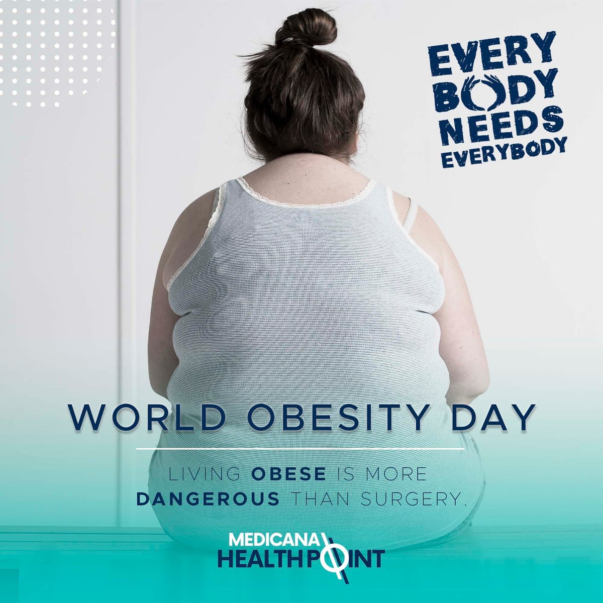 Lıvıng Obese Is More Dangerous Than Surgery.

#worldobesiytday #everybodyneedseverybody #obesity #obesitysurgery #obesitytreatment #fat #overweight #calorie #treatment #excessweight #obesitydisease #diettherapy #exercisetherapy #who #instagood #medicana #medicanahealthpoint