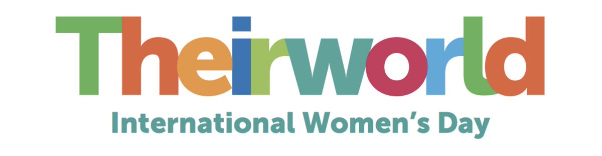 Theirworld's logo with the slogan 'International Women's Day'