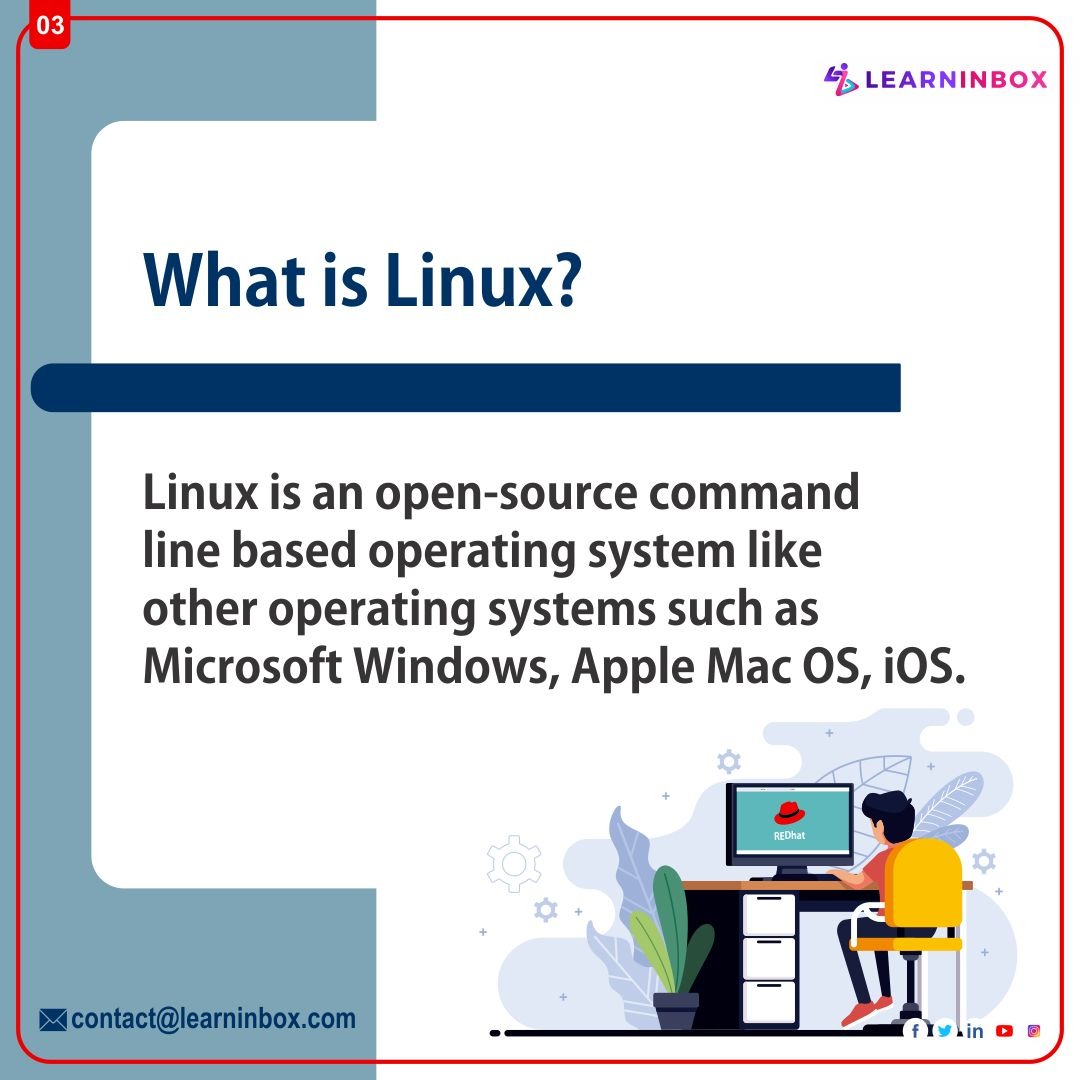 LearnInbox_edu's tweet image. Red hat Linux crash course
stay tuned for more updates...
.
.
.
#learninbox #OnlineCourses #redlinux  #crashcourse