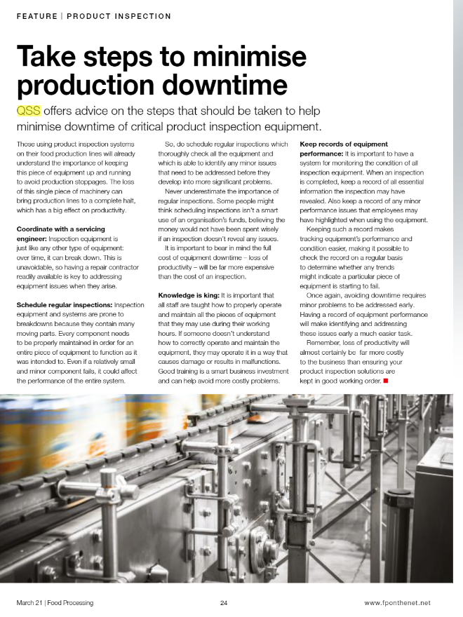 Thanks @FPeditor for the coverage in the March issue. Another great edition! #foodprocessing
