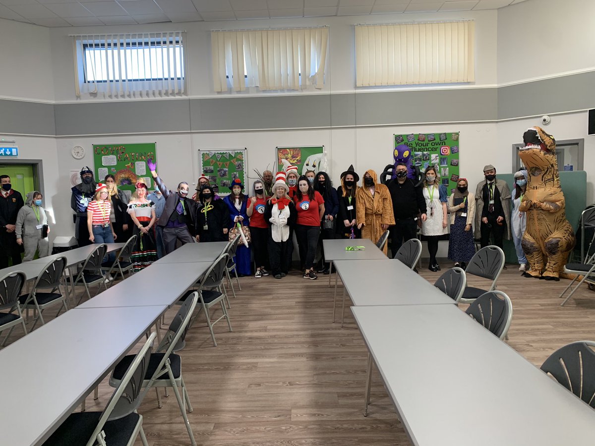 TheHubSchoolER's tweet photo. Staff getting into the spirit of World Book Day today 📚 https://t.co/374aDO7Xre