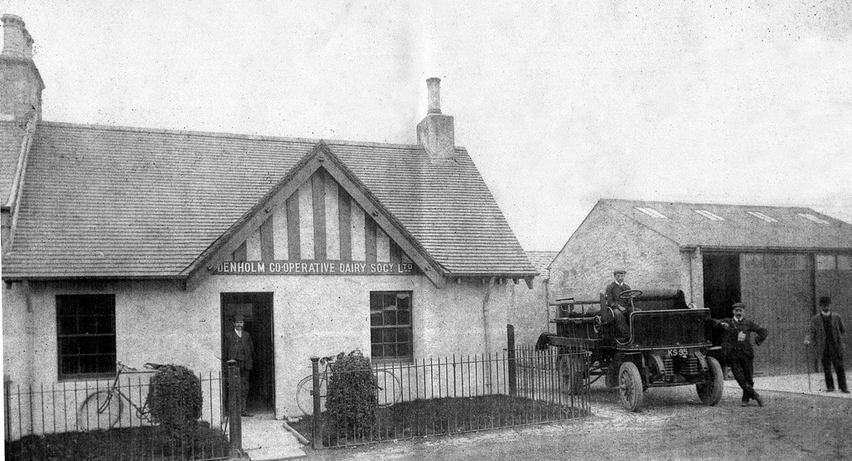 Throw back Thursday ~ Denholm Co-operative Dairy Society Ltd #tbt Built by the Laird in the late 19th century and became known as ‘a model dairy’ as it was fully tiled and spotlessly clean #denholmhistory #villagelife