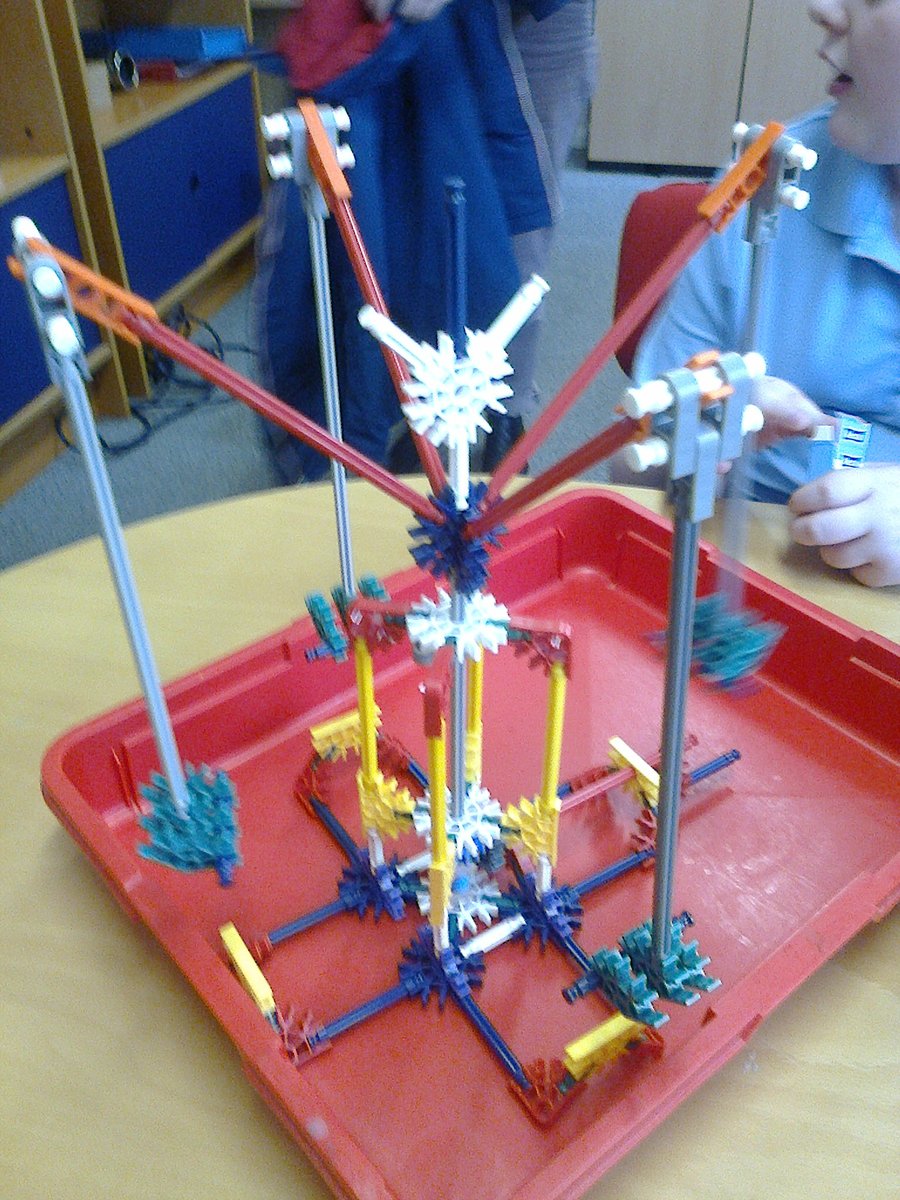 WoodlandsAC's tweet photo. Great work from one of our students in Kingfishers class - following instructions to create a 'Swing Ride' during a #Communication session - keep up the good work! This is brilliant! #funlearning #education #creating #creation #swingride @KNEX #construction #building https://t.co/pIQPnnRaIz