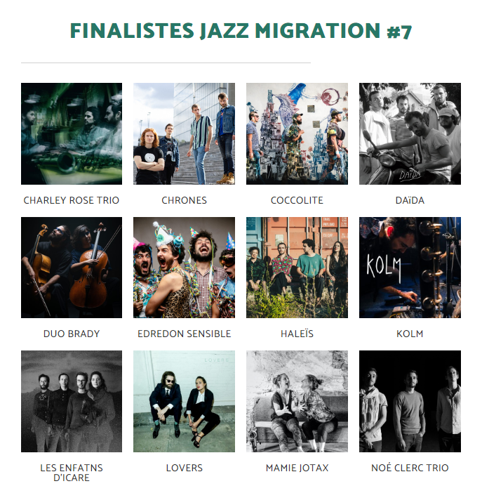 lebaisersale's tweet photo. 2 groupes qui ont été en résidence au Baiser Salé sont finalistes du #JazzMigration 2021 !!💋Bravo à #Daïda et #LesEnfantsdIcare👏 https://t.co/zJJv6f81wz