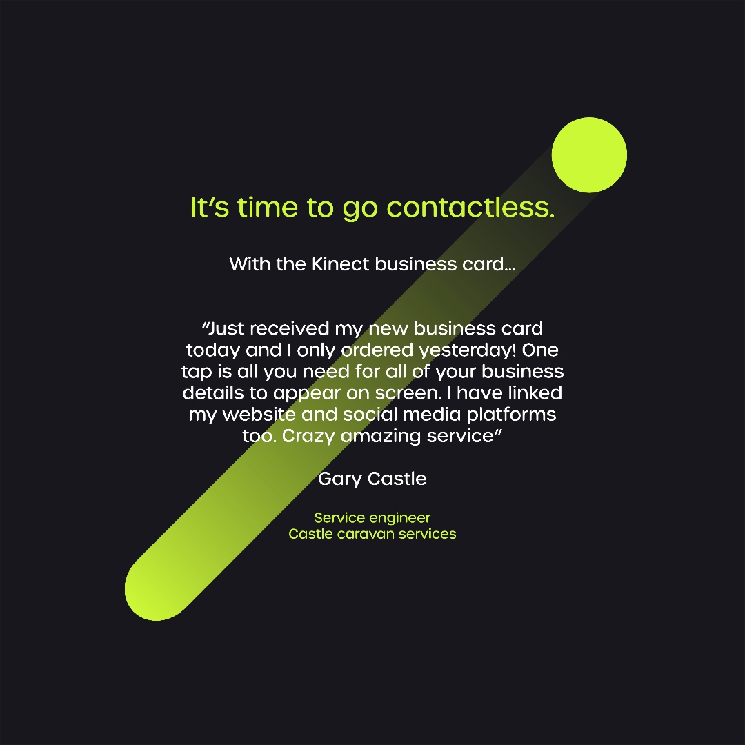 Kinect_Card's tweet image. What our customers say...

So often we want to tell you the benefits about getting a contactless business card, maybe it&apos;s time you heard it from someone else.

You can go contactless today kinectcard.com or follow the link in Bio