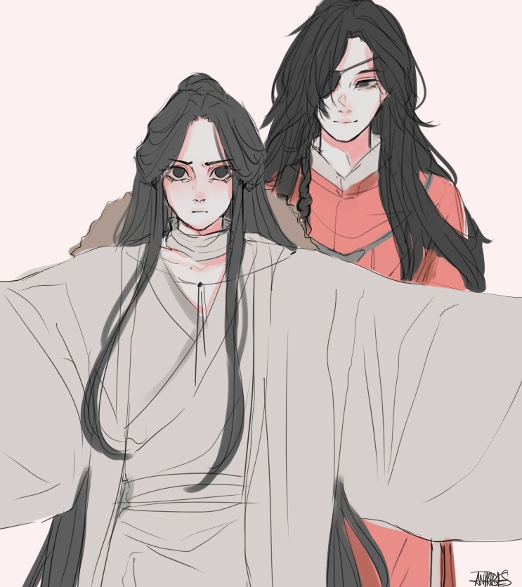 sunantares's tweet photo. - He's very protective 🐰🦊 #HeavensOfficialsBlessing https://t.co/pjDjRBAz6P