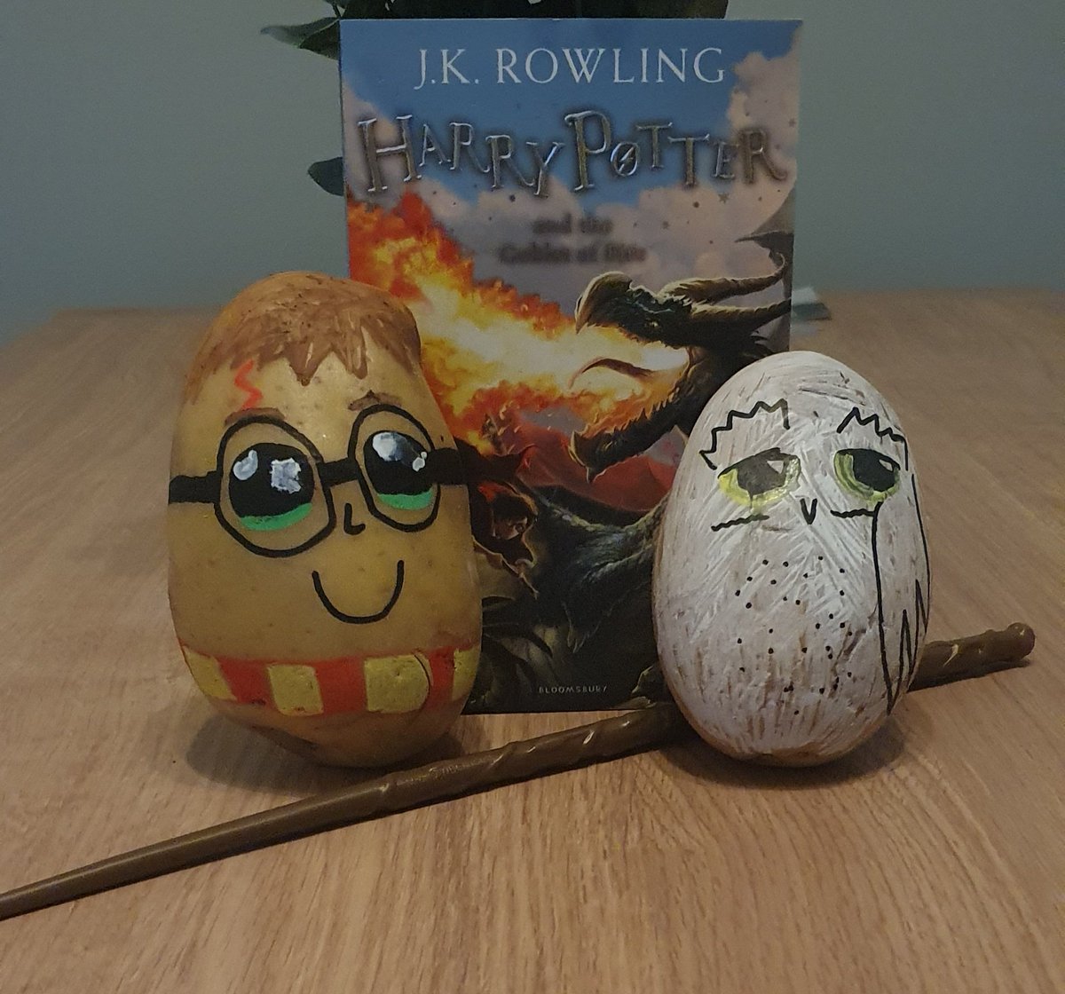 MrsMurphy07's tweet photo. @MauchlineC Mollie's potato creations for World book day 😃😃 https://t.co/StgruKMPDC