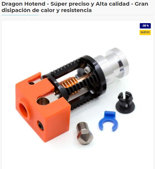 HTA3dp's tweet photo. Dragon Hotend: Super preciso y de Alta Calidad. 💯‼️
Este fusor diseñado y fabricado por Trianglelab es comparable a un híbrido entre el hotend E3D V6 y el hotend Mosquito.

https://t.co/jPKzSZC93l https://t.co/pEbAwgYYGU