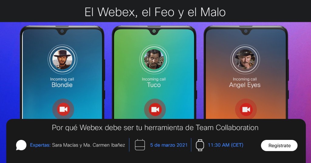 ¡No te pierdas este webinar de película! 🍿 
<a href="/s_maciass/">Sara Macías</a> y Ma. Carmen Ibáñez presentarán la herramienta de #colaboración más rápida del condado: cs.co/6013HlvA5