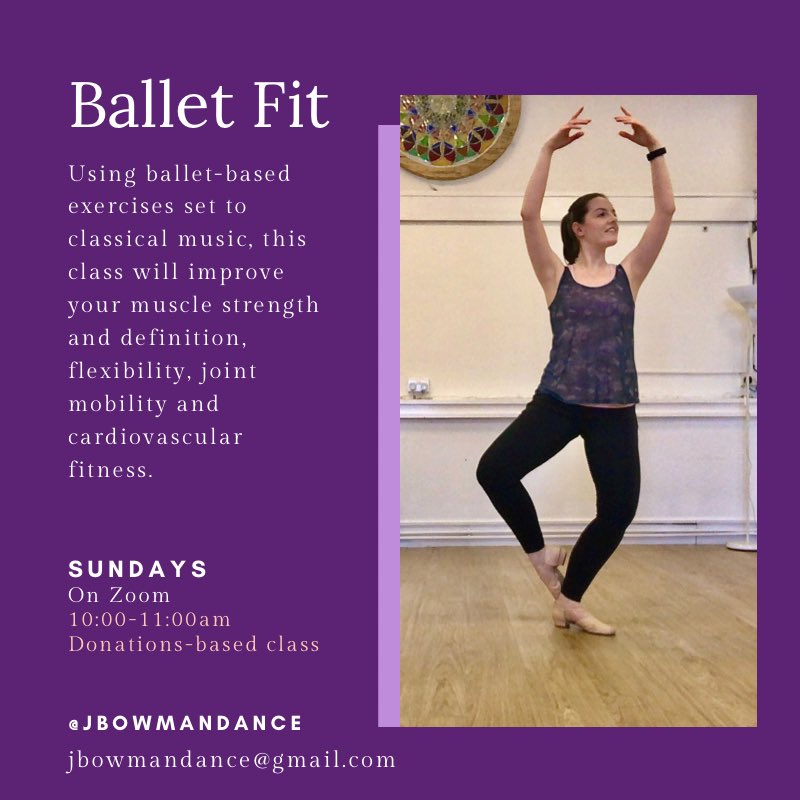 🌟NEW Choreography🌟
If you have been thinking about joining a new exercise class during lockdown, then now is the perfect time to join! This Sunday, we will be starting to learn a new set of exercises in our Ballet Fit class, which we will build upon throughout March and April.