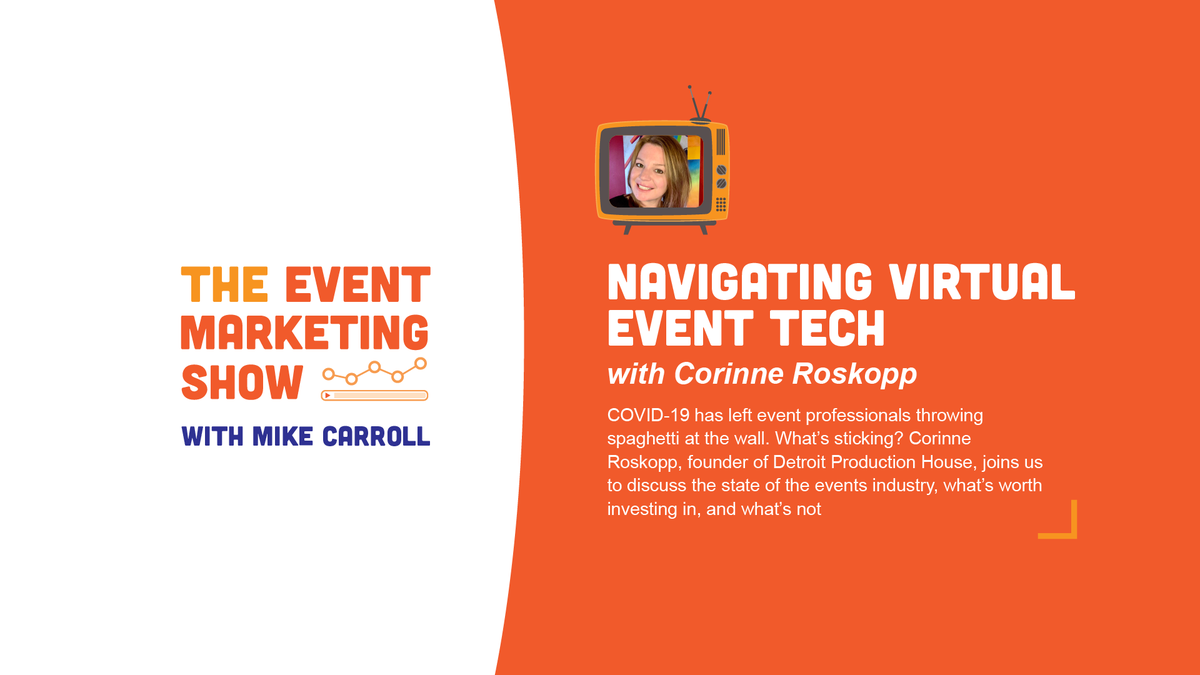 🚨Register NOW and tune in for the LIVE #EventMarketingShow TODAY at 2:30 pm ET / 8:30 pm BST / 9:30 pm CEST: spotme.com/the-event-mark… 
Corrine Roskopp, founder of @DetroitPH and our host @MichaelAdain will discuss the state of the #event industry. Join us! #spotme