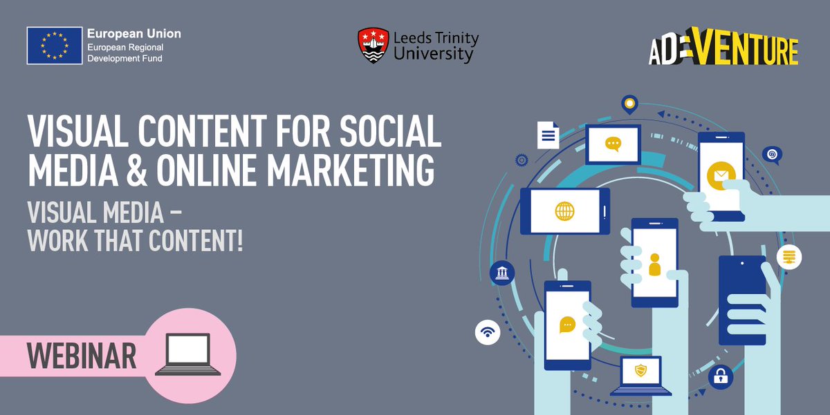 Now more than ever businesses need to make the most of #Marketing their services #Online but how can you make sure you are seen? Join us on 20th Apr &amp; learn about Visual Media – Work that content! These are always popular sessions so book your space today ow.ly/VU6V50DPNJh