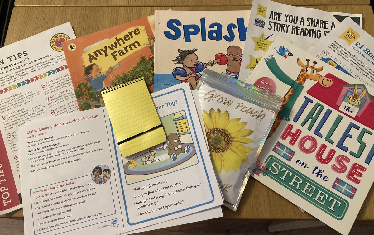 AppleTreeNch's tweet photo. We believe books are so amazing we are gifting  all our early years children these packs today! 

Books and resources to bring them to life including sunflower seed kits🌻

#WorldBookDay #WorldBookDay2021 https://t.co/yxrYFwsYqO