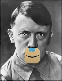 Todays weird design story of the day, <a href="/amazon/">Amazon</a> quietly changes their app logo after consumers drew a comparison to... Hitler? 🤨🧐 

#amazon #graphicdesign #logodesign #design