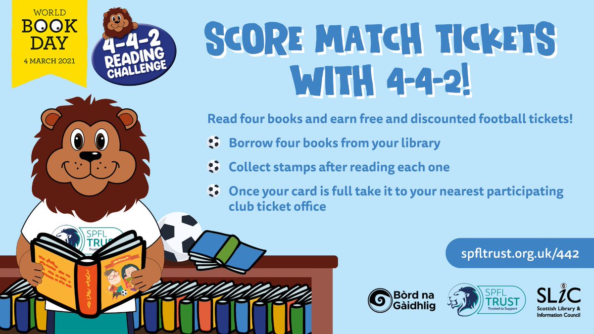 SPFLTrust's tweet photo. Happy #WorldBookDay
Our #442Reading Challenge aims to help children learn, be entertained, and inspire imagination. 📖😀💭
Pick up a book today and go on an adventure. 🏃🏃♀️
Find out more 👀 https://t.co/U3TjtX0GYE https://t.co/AZYMDcJxnN