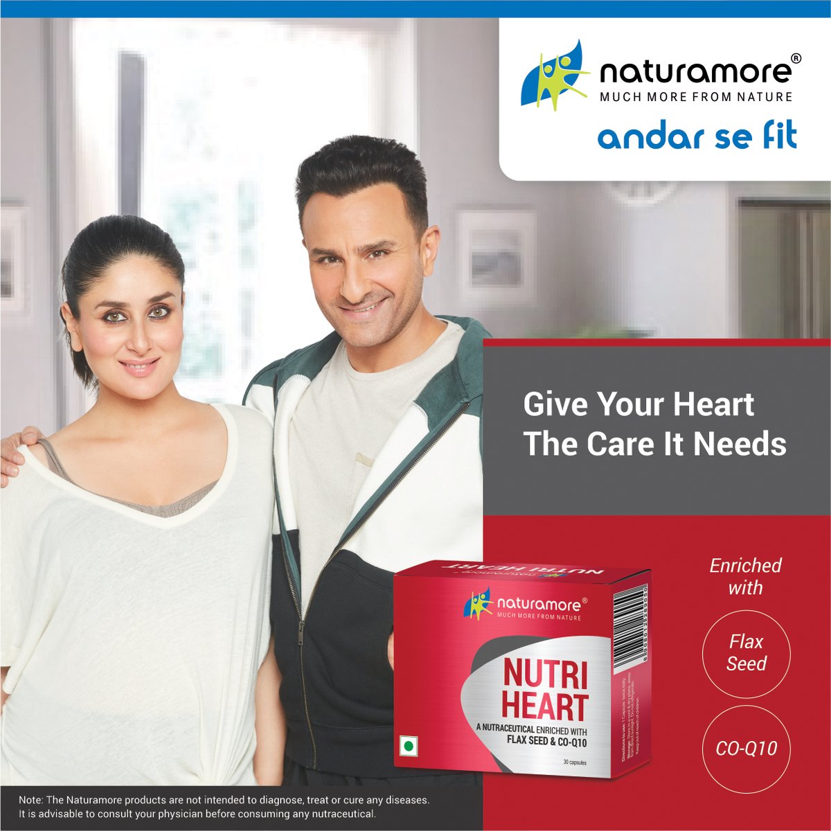 The improved Naturamore Nutri heart contains such nutrients which help in maintaining heart health, balances blood cholesterol levels and maintains optimum health of blood vessels.
Read: https://t.co/PafONrZQD7

#Naturamore #AndarSeFit #NutriHeart #KareenaKapoorKhan #SaifAliKhan https://t.co/GdegAD5s9H