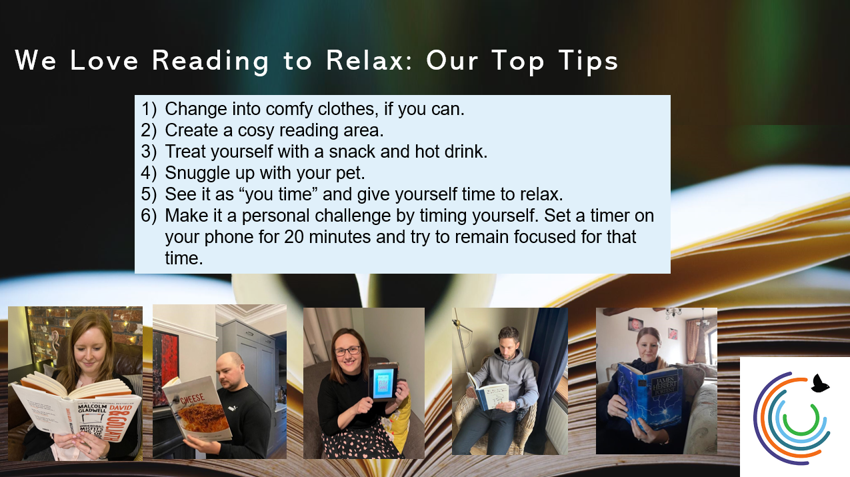 It's World Book Day! 
We love reading to relax. Here are our top tips....
#PGSReads #WBD <a href="/PGSALC/">Penistone Grammar School</a>
