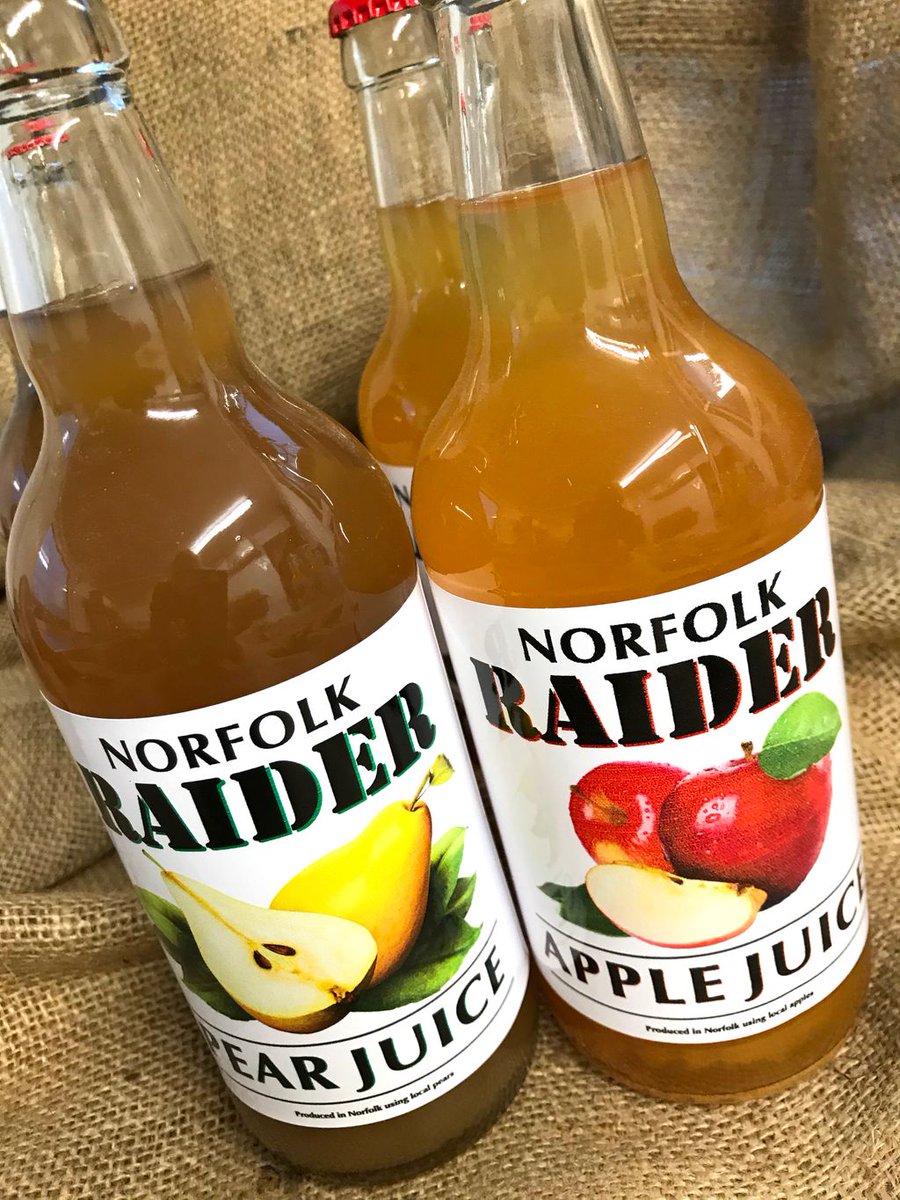 Have you tried our Pear and Apple juice yet? 🍎🍐 it's made from our own apples here at the orchard. Mix and match both flavours in either 3x500ml or 12x500ml configurations. Free Norfolk delivery available. norfolkraidercider.co.uk/shop