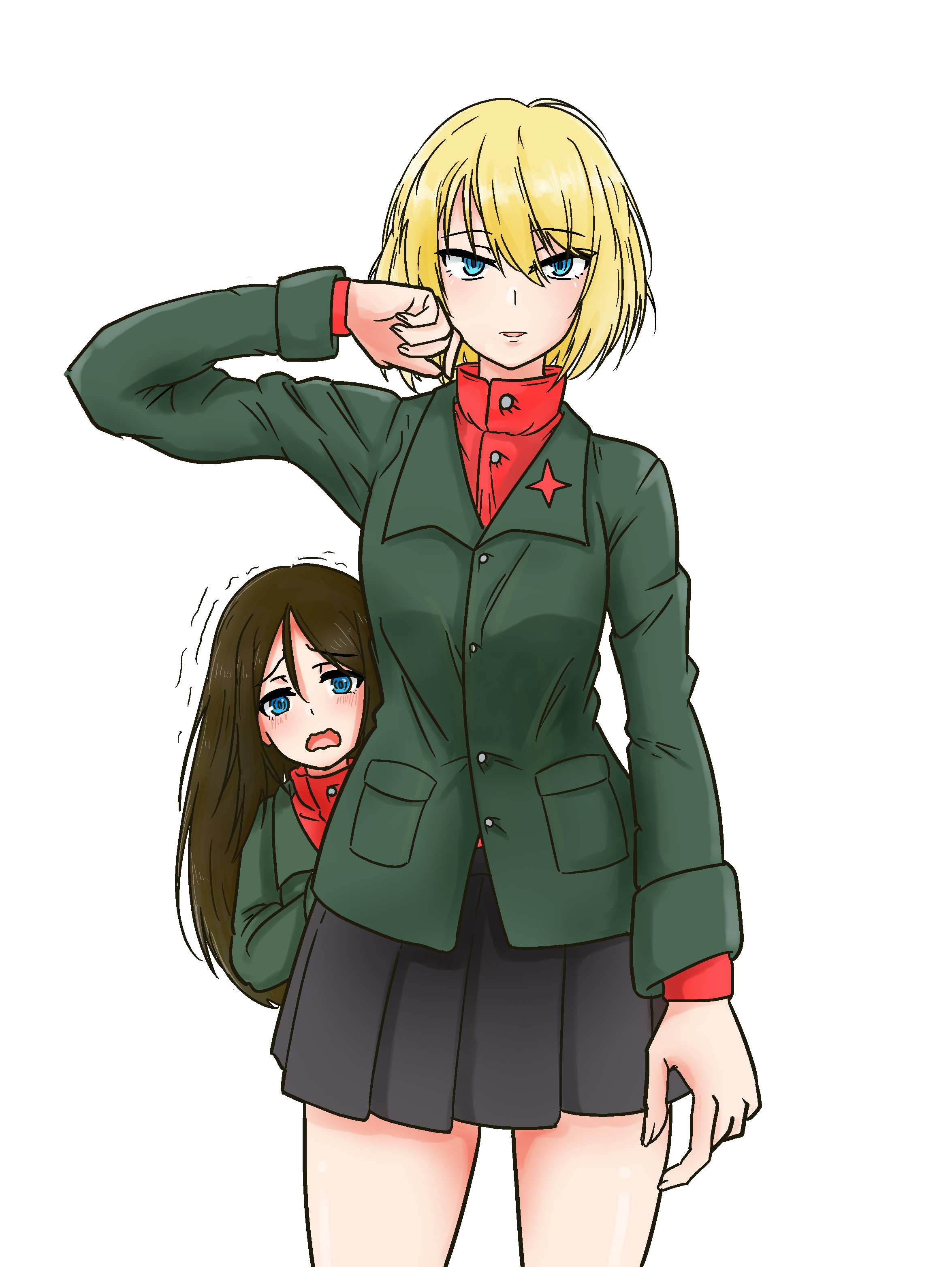 綿戦車 お題箱より長身カチューシャ 差分 ガルパン Garupan T Co T7hqpmvjpd Twitter