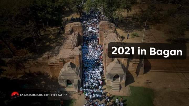 MinShainWar1's tweet photo. Bagan bravely took part in 1988 protest AGAINST Military dictators,still eagerly participate in 2021 uprising against Military dictatorship that had been ruled and destroyed the whole Myanmar for decades
#WhatsHappeningInMyanmar
#Mar4Coup https://t.co/rCMxpCMcte