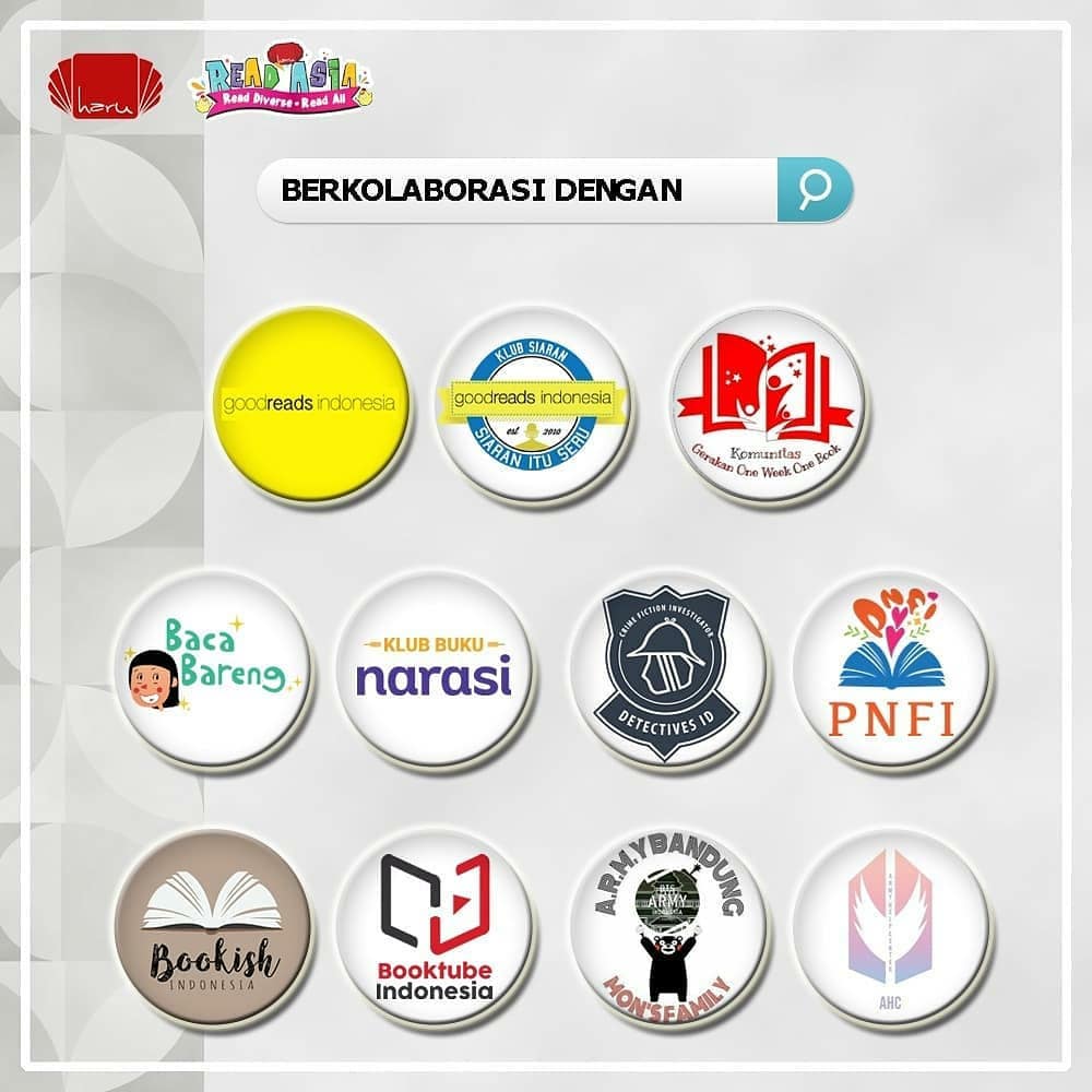 BTS_AHC_IDN's tweet photo. Kegiatan pertama akan dimulai bulan ini ๐๐ฅฐ
Mari berpartisipasi dalam gerakan "Read Asia, Read Diverse, Read All."
#PenerbitHaru #harusyndrom #haruscription #ReadAsia #ReadDiverse #ReadAll #ReadAsiaReadDiverseReadAll https://t.co/SIdX9LdytB